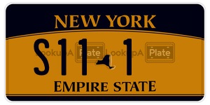 S111  license plate in NY