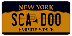 SCADOO  license plate in NY