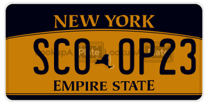 SCOOP23  license plate in NY