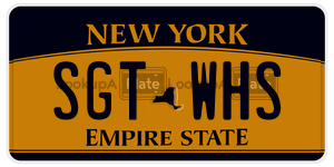 SGTWHS  license plate in NY