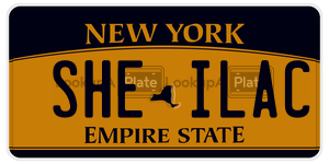SHEILAC  license plate in NY