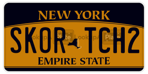SKORTCH2  license plate in NY