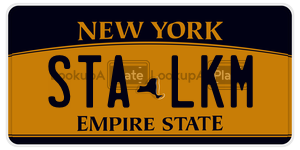 STALKM  license plate in NY