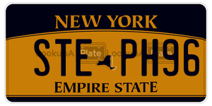 STEPH96  license plate in NY