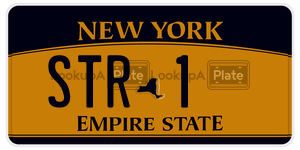 STR1 license plate in New York