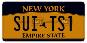 SUITS1  license plate in NY