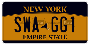 SWAGG1  license plate in NY