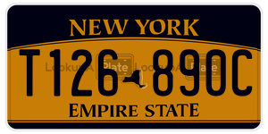 T126890C  license plate in NY