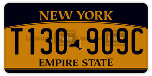 T130909C  license plate in NY