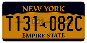 T131082C  license plate in NY