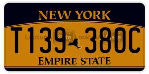 T139380C  license plate in NY