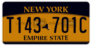 T143701C  license plate in NY