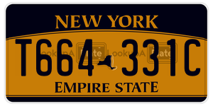 T664331C  license plate in NY
