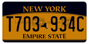 T703934C  license plate in NY