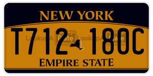 T712180C  license plate in NY