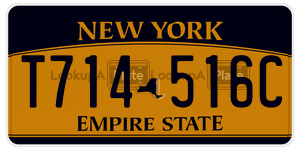 T714516C  license plate in NY