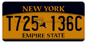 T725136C  license plate in NY