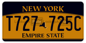 T727725C license plate in New York