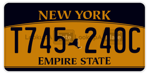 T745240C  license plate in NY