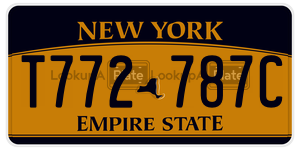 T772787C  license plate in NY