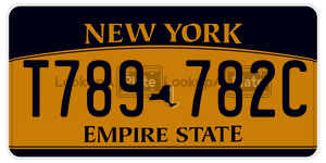 T789782C  license plate in NY