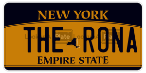 THERONA  license plate in NY
