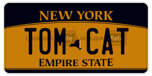 TOMCAT  license plate in NY