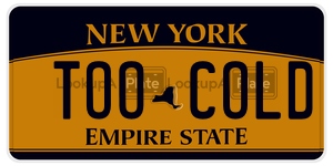 TOOCOLD  license plate in NY