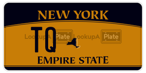 TQ  license plate in NY