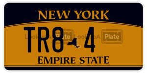 TR84  license plate in NY