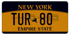 TUR80 license plate in New York