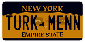 TURKMENN  license plate in NY