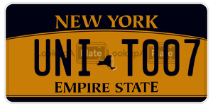UNIT007  license plate in NY