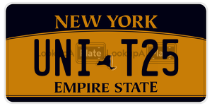 UNIT25  license plate in NY