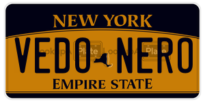 VEDONERO  license plate in NY