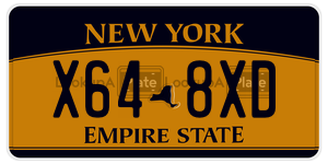 X648XD  license plate in NY