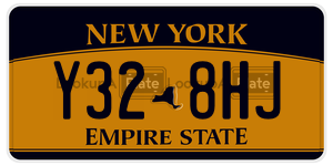 Y328HJ license plate in New York