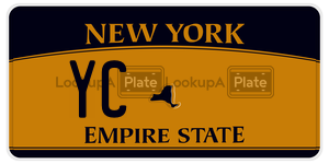 YC license plate in New York