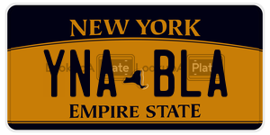 YNABLA  license plate in NY