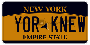 YORKNEW  license plate in NY
