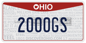 2000GS  license plate in OH