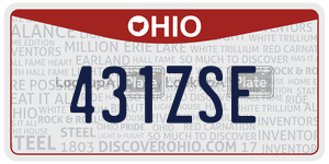 431ZSE  license plate in OH
