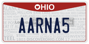 AARNA5  license plate in OH