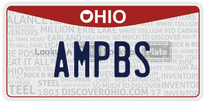 AMPBS  license plate in OH