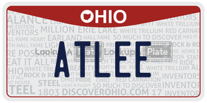 ATLEE  license plate in OH