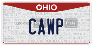 CAWP  license plate in OH