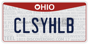 CLSYHLB  license plate in OH