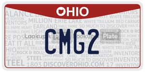 CMG2  license plate in OH