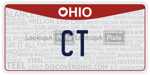 CT  license plate in OH