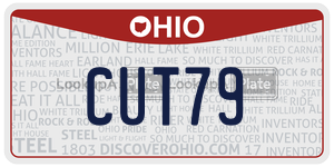 CUT79 license plate in Ohio
